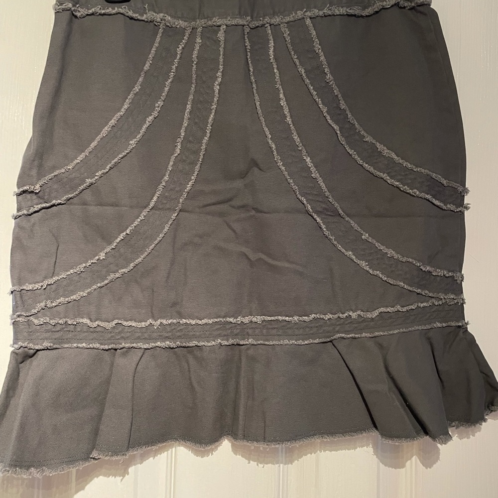 ⭐️ 3/$15 Exhilaration Target Gray Denim Mini skirt - Picture 1 of 8